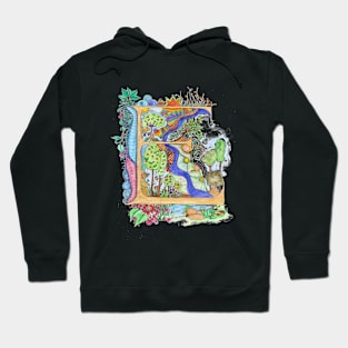 E - an illuminated letter Hoodie
